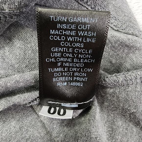 TORRID Top Women 00 M/10 Gray Classic Fit Graphic Ringer Tee Journey Destination - Picture 6 of 9